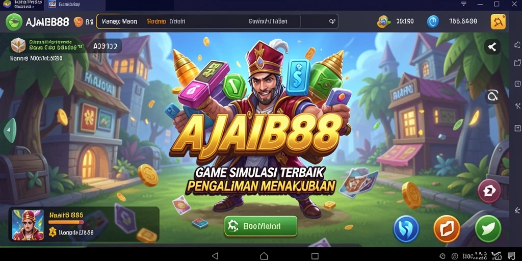 Tampilan gameplay menarik dari AJAIB88 dengan simulasi mendetail.