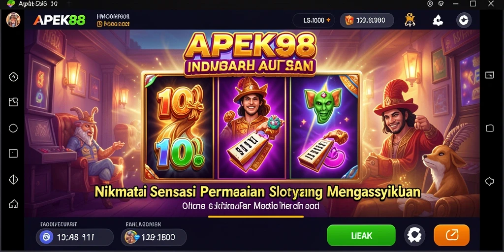 Screenshot APEK88 menampilkan gameplay slot yang menarik dan dinamis.
