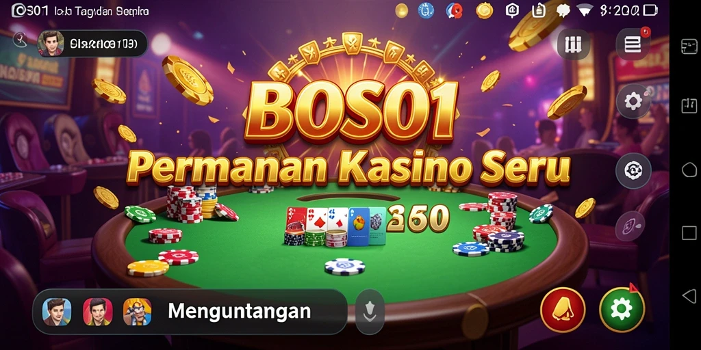 Screenshot gameplay Kasino yang seru dan mengasyikkan dari BOS01.