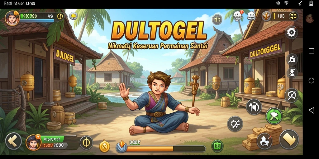Tampilan menghibur dari permainan Casual DULTOGEL.