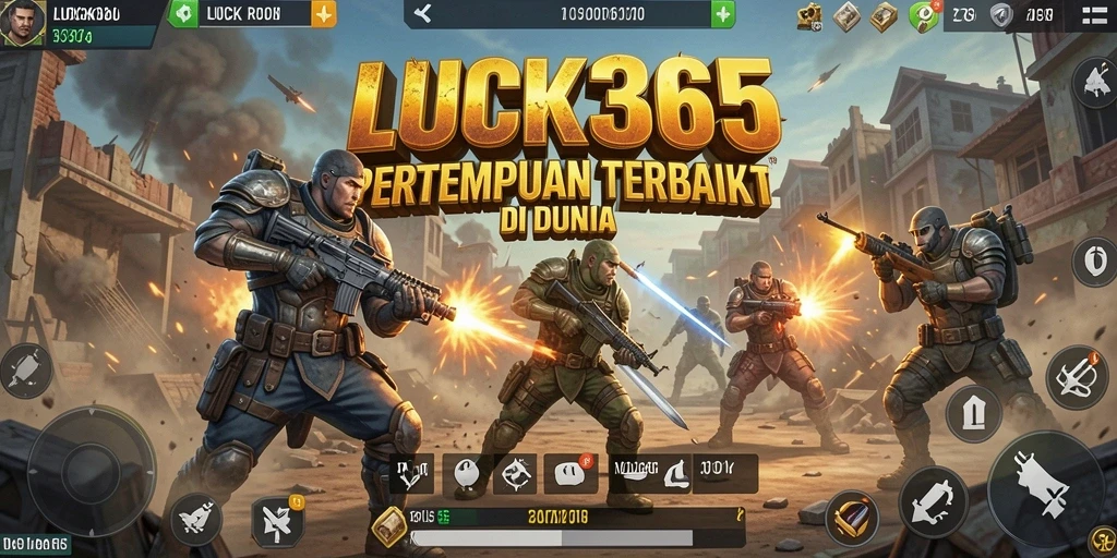 Tampilan gameplay intens di LUCK365 dengan pertempuran seru.