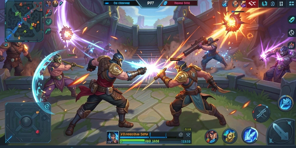 Gameplay seru dan aksi intens di PP7 MOBA.