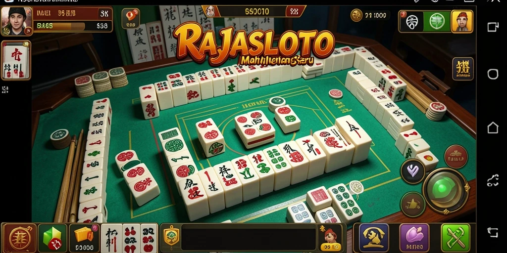 Screenshot gameplay RAJASLOTO yang menampilkan pengalaman seru bermain Mahjong.