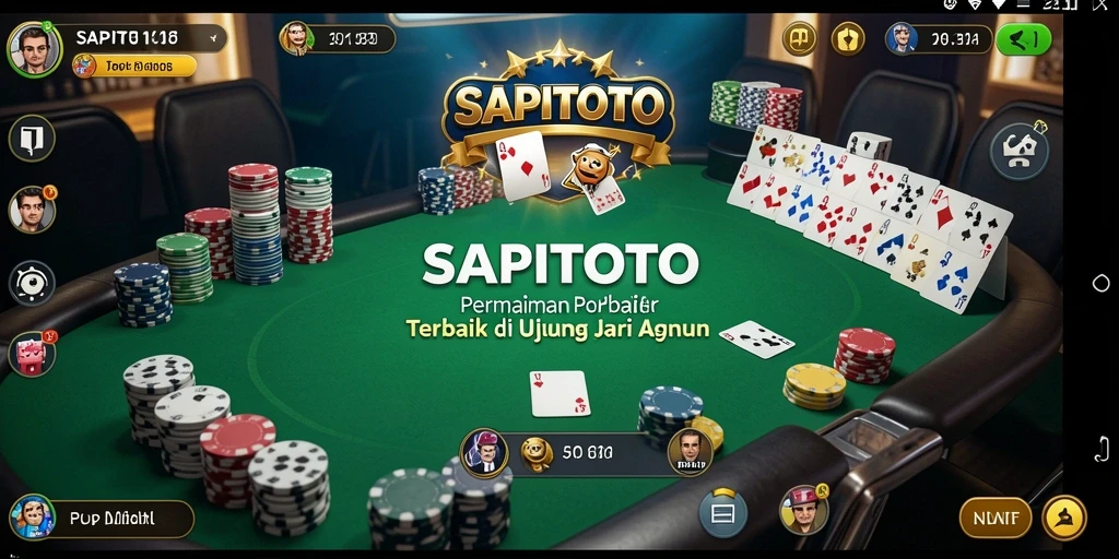 Tangkapan layar menunjukkan gameplay seru dalam permainan Poker SAPITOTO.