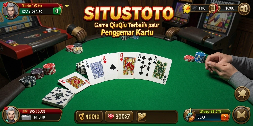 Tampilan menarik dari gameplay QiuQiu di SITUSTOTO.