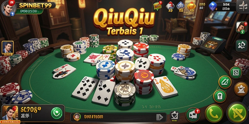 Tampilan menarik dari gameplay QiuQiu SPINBET99.