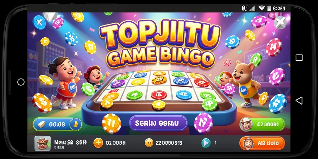 Tampilan gameplay seru dari aplikasi Bingo TOPJITU.