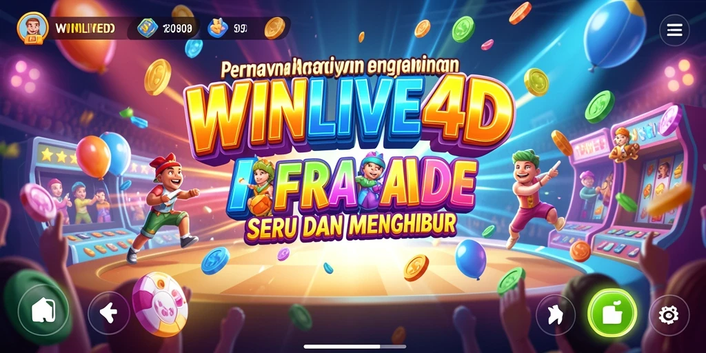 Screenshot menunjukkan aksi seru dalam gameplay WINLIVE4D.